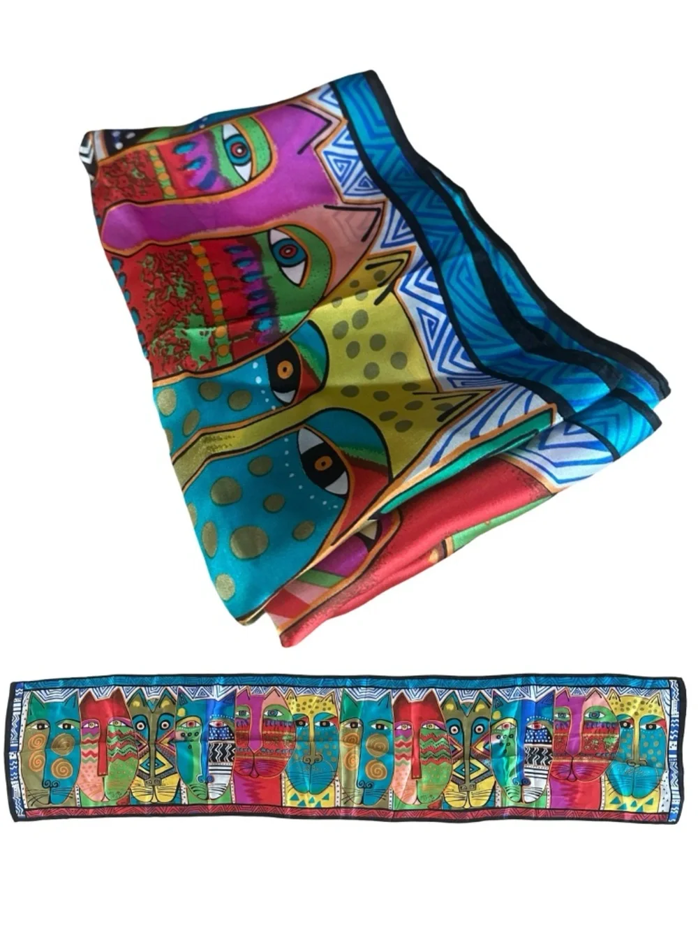 Multicolor Rectangle Scarf 11